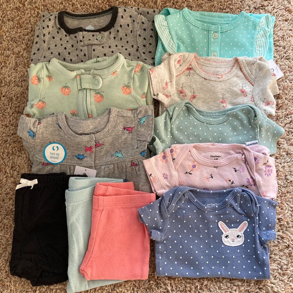3 Months Girls Lot Spring/Summer - Some New